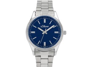 4056867054393 - Quarzuhr SOLIVER Armbanduhren blau (silberfarben blau) Damen Armbanduhr Damenuhr Herrenuhr Edelstahlarmband