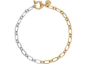 4056874024471 - Damen Armband Chunky Chain 925er Silber gold