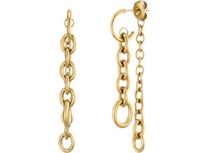 4056874029087 - Damen Ohrhänger Irregular Link 2032634 Edelstahl gold