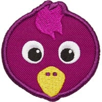 4057081118960 - Klett-Badge VOGEL (78 x 76) in lila