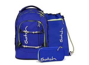 4057081190546 - satch pack Set aus pack + Schlamperbox + Sportbeutel Blue Climber-Blue Climber