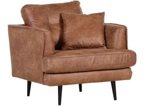 4057115698970 - Sessel Gr Polyester B H T 90 cm x 89 cm x 95 cm braun (cognac)