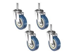 4057216034097 - Set of 4 360° Caster Wheels 75mm - M10 Heavy Duty Wheel Castors Furniture Wheels - grau