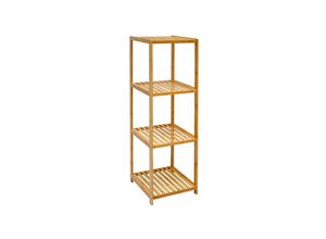 4057216037586 - Badregal 38x395x1245cm Bambus Holz Regal 4 Fächer Bad Badezimmer Standregal 4057216037586 - Badregal 38x395x1245cm Bambus Holz Regal 4 Fächer Bad Badezimmer Standregal