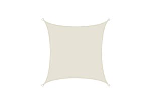 4057216037999 - UPF50+ Sonnensegel 3x3 Polyester Quadratisch Wasserabweisend Garten Balkon Beige