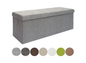 4057216038347 - - Sitzbank faltbar 110x38x38 cm Grün mit 2 Trennwänden - grün