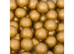 4057216039665 - 50 Bälle für Bällebad 55cm Babybälle Plastikbälle Baby Spielbälle Gold - goldfarben