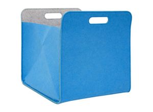 4057216040333 - No Brand - Filz Aufbewahrungsbox 33x33x38 cm Kallax Filzkorb Regal Einsatz Box Filzbox Blau