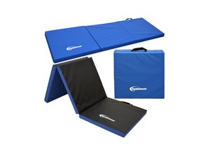 4057216040449 - Xl Gymnastikmatte 190x60x5cm - Faltbare Turnmatte - blau