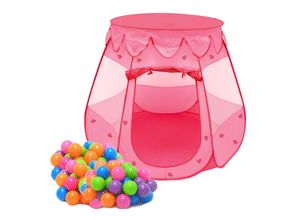 4057216040593 - Littletom - Mädchen Bällebad Zelt 200 Baby Bälle Kinderzelt Spielzelt 120x120x90cm Rosa - rosa 4057216040593 - Littletom - Mädchen Bällebad Zelt 200 Baby Bälle Kinderzelt Spielzelt 120x120x90cm Rosa - rosa