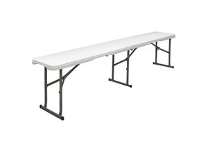 4057216042610 - Kunststoff Bierbank - Klappbar 182x27x43 - Sitzbank - Gartenbank Camping Bank