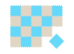 4057216045475 - Littletom - 18 Teile Baby Kinder Puzzlematte ab Null - 30x30 Puzzle Spielmatte Krabbelmatte