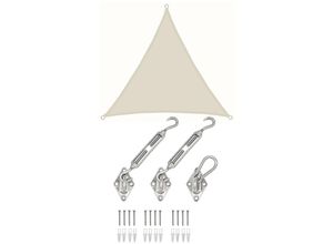 4057216046793 - 3x3x3 Sonnensegel Dreieckig Wasserdicht - Sonnenschutz Segel Set mit Befestigung