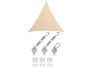 4057216046984 - 7x7x7 UV Sonnensegel Dreieckig Atmungsaktiv - Sonnenschutz Segel mit Befestigung 4057216046984 - 7x7x7 UV Sonnensegel Dreieckig Atmungsaktiv - Sonnenschutz Segel mit Befestigung