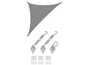 4057216047066 - 36x36x51 Sonnensegel Dreieckig Atmungsaktiv - Dreieck Segel mit Befestigung