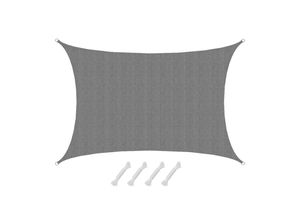 4057216048315 - UV Sonnensegel Wasserdurchlässig 5x3 - Rechteckig - Sonnenschutz Garten Terrasse