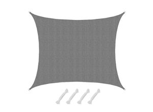 4057216048346 - UV Sonnensegel Wasserdurchlässig 6x5 - Rechteckig - Sonnenschutz Garten Terrasse