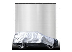 4057216048568 - 6x6 m Alu Schattennetz Auto Abdeckung - Hitzeschutz Hund - Sonnensegel Camping