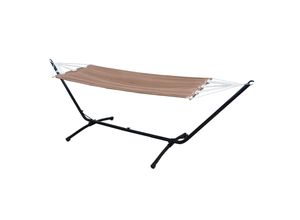 4057216049411 - Outdoor Hängematte mit Gestell - 310cm Hängemattengestell 190x80 Stabhängematte