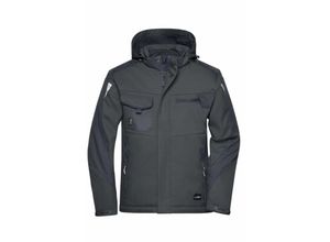 4057223337952 - James & Nicholson Professionelle Softshelljacke mit Innenfutter JN824 Gr S black black