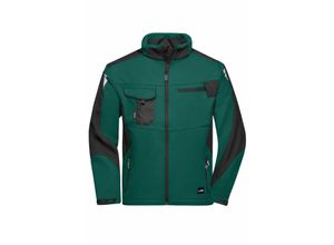 4057223339246 - James & Nicholson Professionelle Softshelljacke JN844 Gr M dark-green black