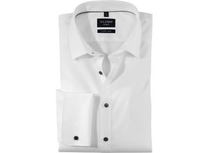 4057242709099 - OLYMP No Six Businesshemd Super-Slim-Fit bügelleicht für Herren weiß 40