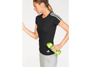 4057283020016 - Große Größen adidas Performance T-Shirt »ESSENTIALS 3S SLIM TEE« schwarz-weiß GrL