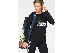 4057283169470 - Große Größen adidas Performance Langarmshirt »ESSENTIALS LINEAR LONGSLEEVE« schwarz GrM