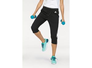 4057289740314 - Große Größen adidas Performance 3 4-Hose »ESSENTIALS 3 STRIPES 3 4 PANT« schwarz-weiß GrXL