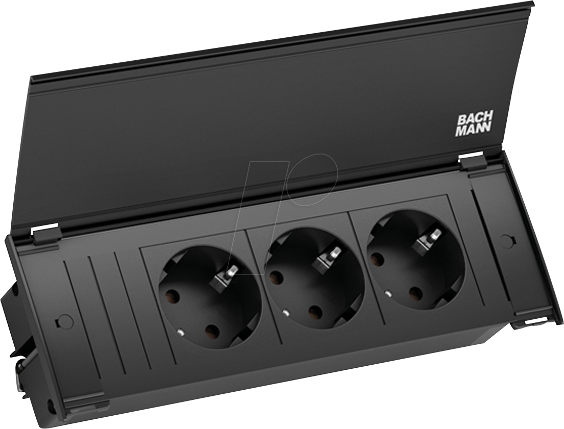 4057298117855 - BACH 927160 - KAPSA Set Steckdoseneinheit + Deckel 3-fach