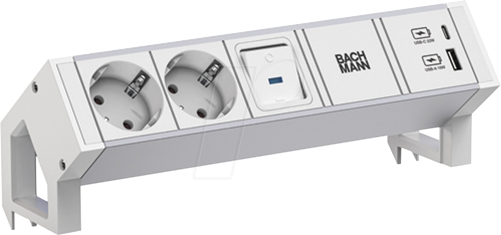 4057298124747 - BACH 937404 - Tischsteckdose DESK 2 2-fach USB A&C 22W