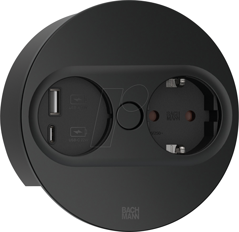 4057298129056 - BACH 946104 - TWIST 2 Steckdoseneinheit 1-fach USB A&C 22W