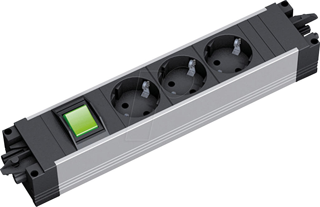 4057298144745 - BACH 90618801 - STEP ALU 3xCEE7 3 1xSchalter GST18