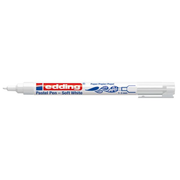 4057305000200 - Faserschreiber Pastel Pen - 1-3mm weiß 4057305000200 Edding