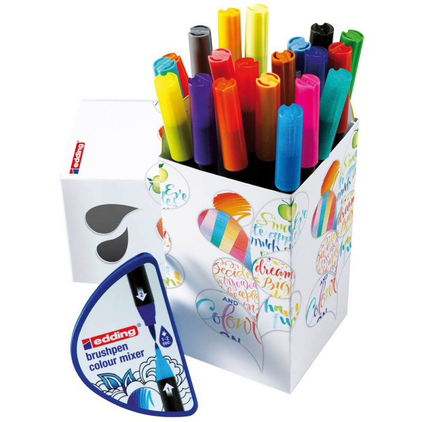 4057305000231 - Colour Happy Filzstift Mehrfarbig 20 Pinselstifte und 1 Farbmixer (4-CH20+1)