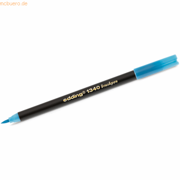 4057305000583 - 10 x edding Pinselmaler edding 1340 Brushpen azure-blau