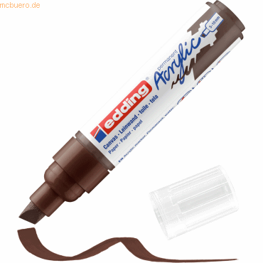 4057305026477 - Acrylmarker 5000 schokoladenbraun 5-10mm Keilspitze 4057305026477 Edding