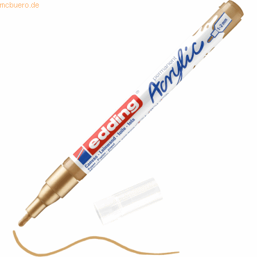 4057305027498 - edding Acrylmarker Acrylic 5300 Rundspitze fein gold