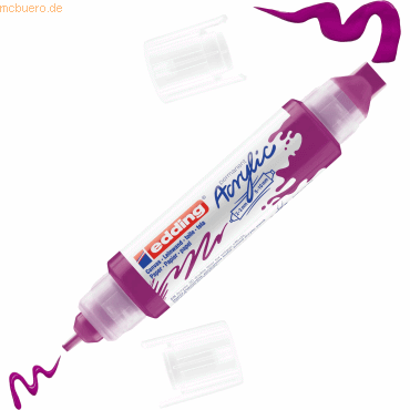 4057305028549 - 5 x Acrylmarker Double Liner edding 5400 3D beere 4057305028549 - 5 x Acrylmarker Double Liner edding 5400 3D beere