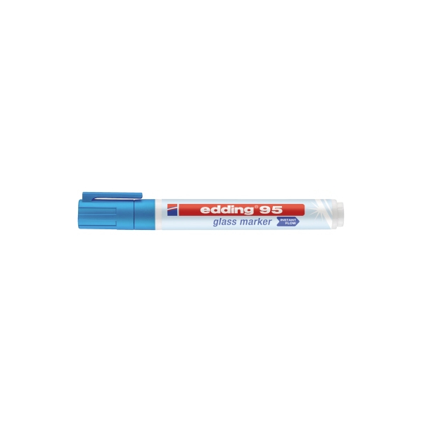 4057305039934 -  Glasboardmarker 95 4-95010 hellblau 15-3mm Rundspitze 4057305039934 Edding