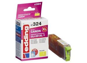 4057305064004 - Druckerpatrone 18-324 kompatibel zu Canon CLI-551 XL gelb 4057305064004 Edding