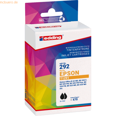 4057305064172 - Tintenpatrone ersetzt Epson T1291 black Doppelpack