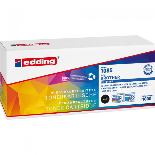 4057305068941 - Toner 18-1085 wie Brother TN-243BK schwarz 4057305068941 Edding