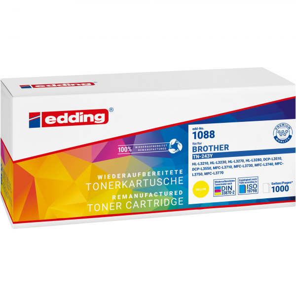 4057305068972 - Toner 18-1088 wie Brother TN-243Y gelb 4057305068972 Edding