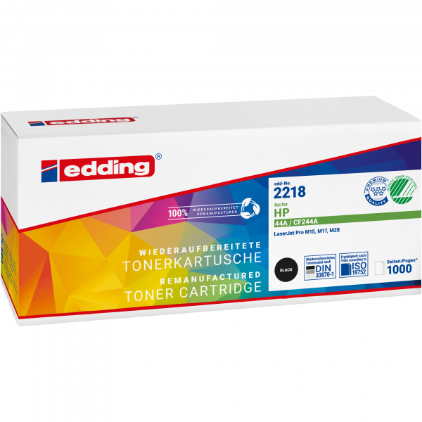 4057305069023 - edding EDD-2218  schwarz Toner kompatibel zu HP 44A (CF244A) (CF244A)