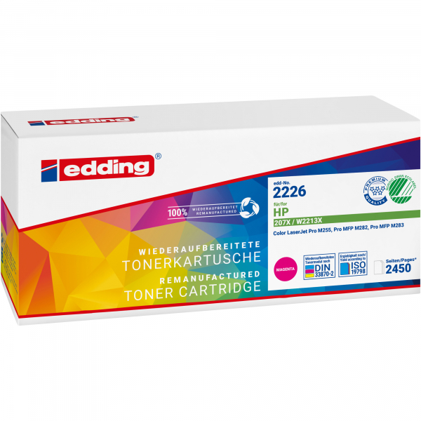 4057305069139 - edding EDD-2226  magenta Toner kompatibel zu HP 207X (W2213X)