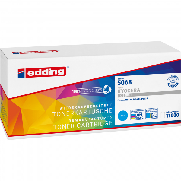 4057305069160 - Toner 18-5064 wie Kyocera TK-5230C cyan 4057305069160 Edding 4057305069160 - Toner 18-5064 wie Kyocera TK-5230C cyan 4057305069160 Edding