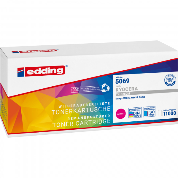 4057305069238 - Toner 18-5069 wie Kyocera TK-5280M magenta 4057305069238 Edding