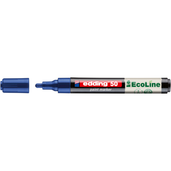 4057305072139 - Lackmarker 50 EcoLine 4-50-003 blau 2-3mm Rundspitze 4057305072139 Edding