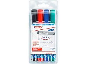 4057305072429 - edding 380 Flipchart-Marker Rundspitze farbsortiert 4er Set